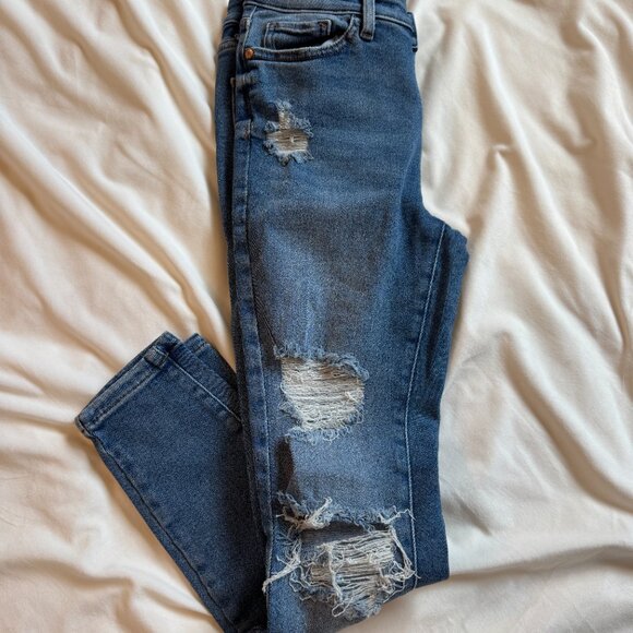 Guess Los Angeles Distressed Skinny Jeans Women’s Size 27 / US 4 - Picture 3 of 5